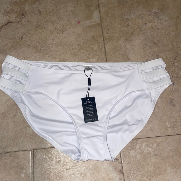 Ocean Blues Women's Strappy Bikini Bottom Full Coverage Swim Briefs XL NWT - Picture 8 of 8